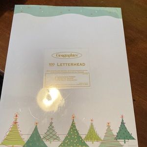Christmas Forrest 100 pack of letterhead paper